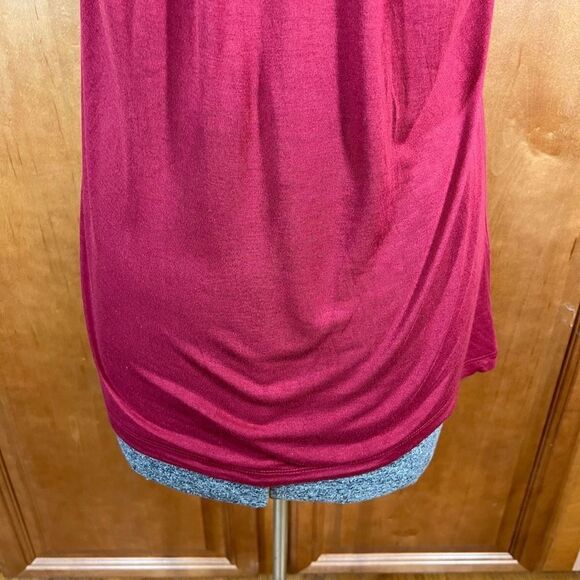 Banana Republic Raw Seamed Distressed Red Sleeveless Top Size S - Picture 8 of 14